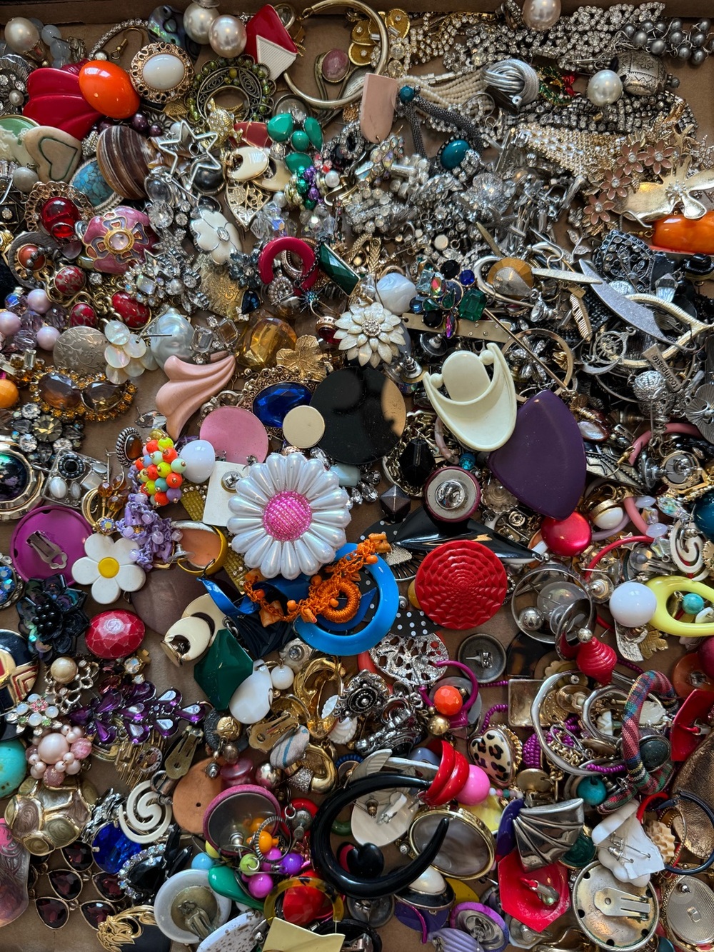 Single Earrings Craft Lot for Crafting Crafter’s Jewelry Bundle 4 LBS